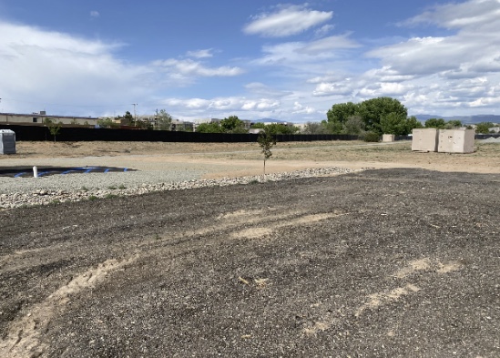 The lot in Santa Fe, NM